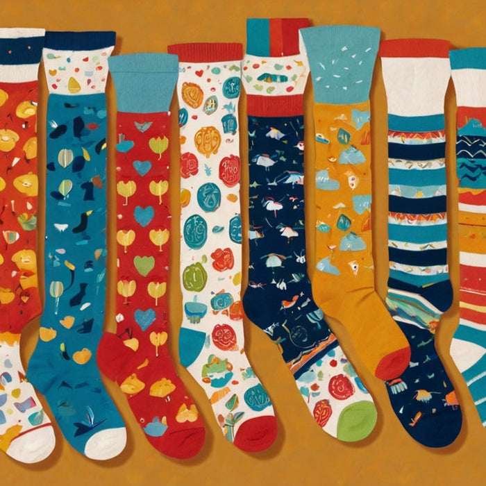Whimsical Sock Illustrations: Uniquely Charming Clip Art Designs