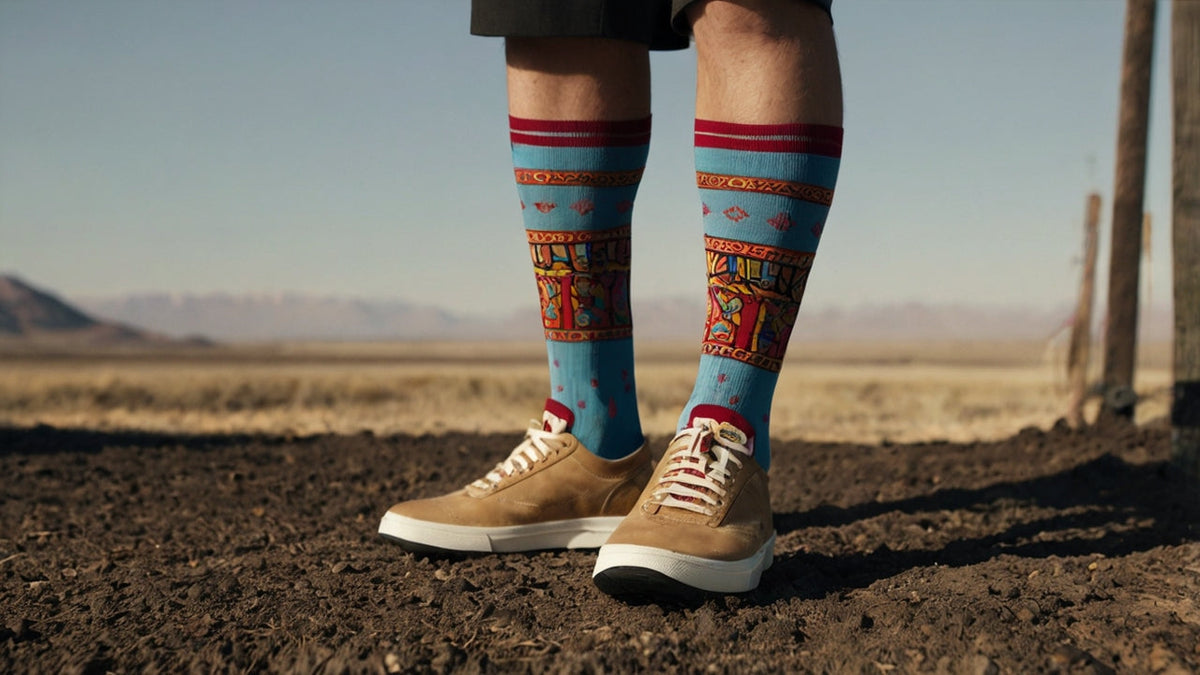 Vertical Logo Socks: Where Comfort Meets Bold Design — Sockfly