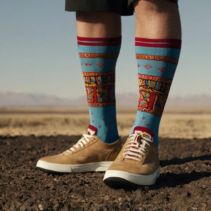 Vertical Logo Socks: Where Comfort Meets Bold Design