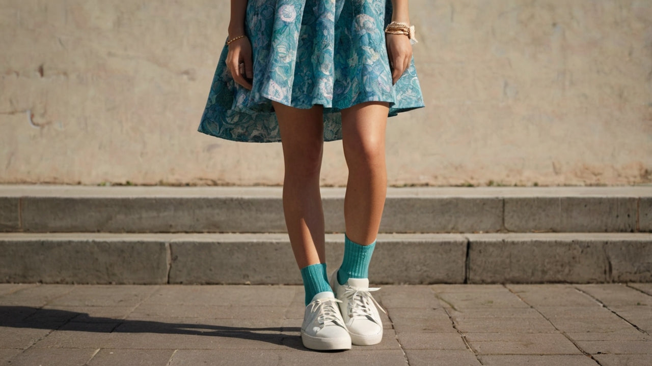 How to Style Dresses with Socks and Sneakers: A Trendy Guide