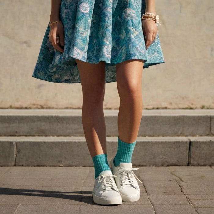 How to Style Dresses with Socks and Sneakers: A Trendy Guide