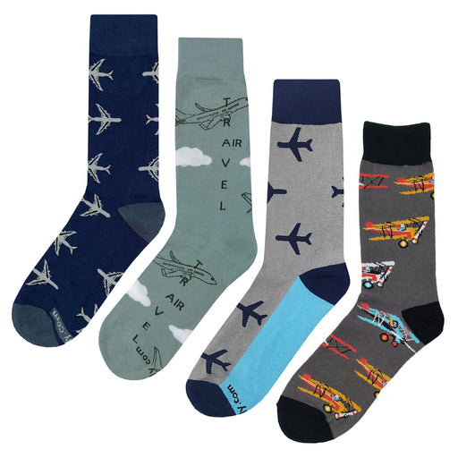 Airplane Socks 4 Pack Sockfly