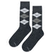 Argyle Top Gray Socks Sockfly 1