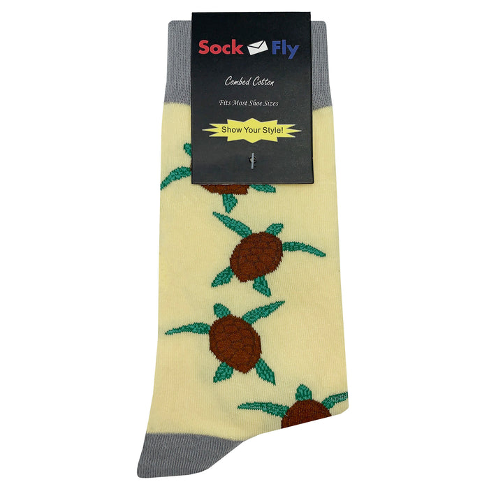 Beach Turtle Socks - Fun and Crazy Socks at Sockfly.com
