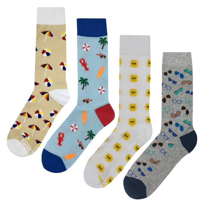 Beach Socks 4 Pack Sockfly
