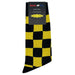 Black Yellow Checker Socks Sockfly 4