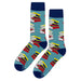 Books Stack Blue Socks Sockfly 1