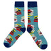 Books Stack Blue Socks Sockfly 2