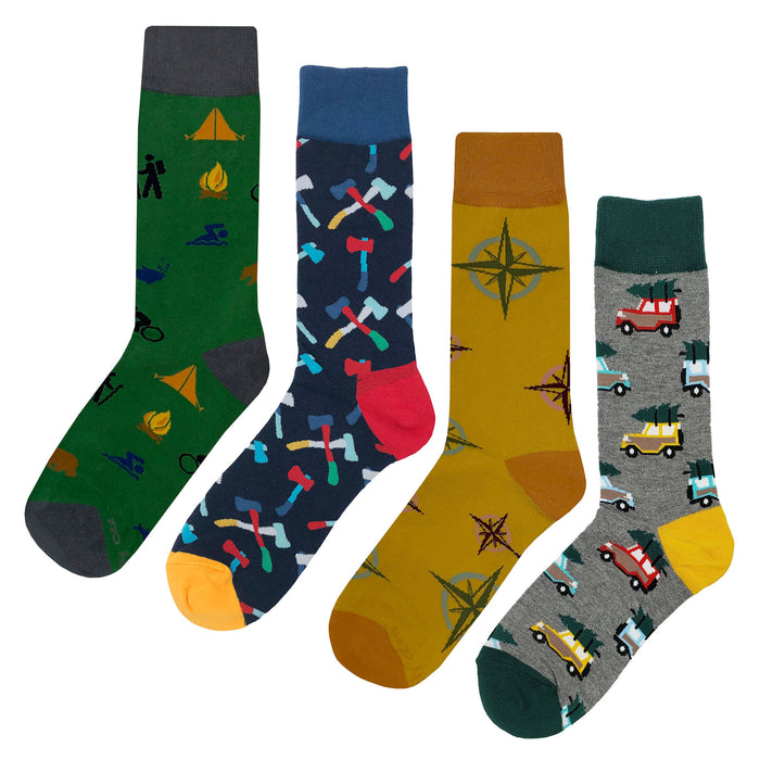 Camping Socks 4 Pack Sockfly