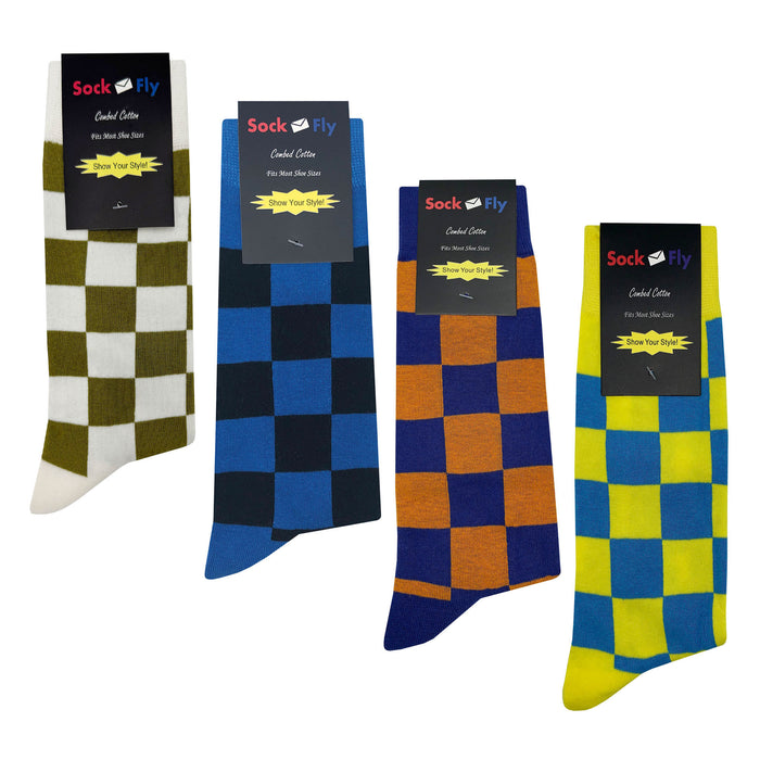 Checker Socks 4 Pack #2 Sockfly 2