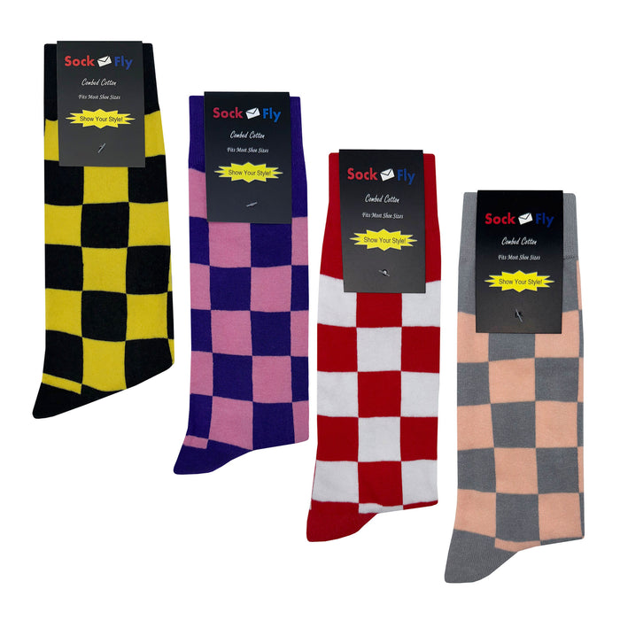Checker Socks 4 Pack #3 Sockfly 2