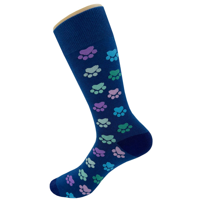 Colored Paw Print Socks Sockfly 3