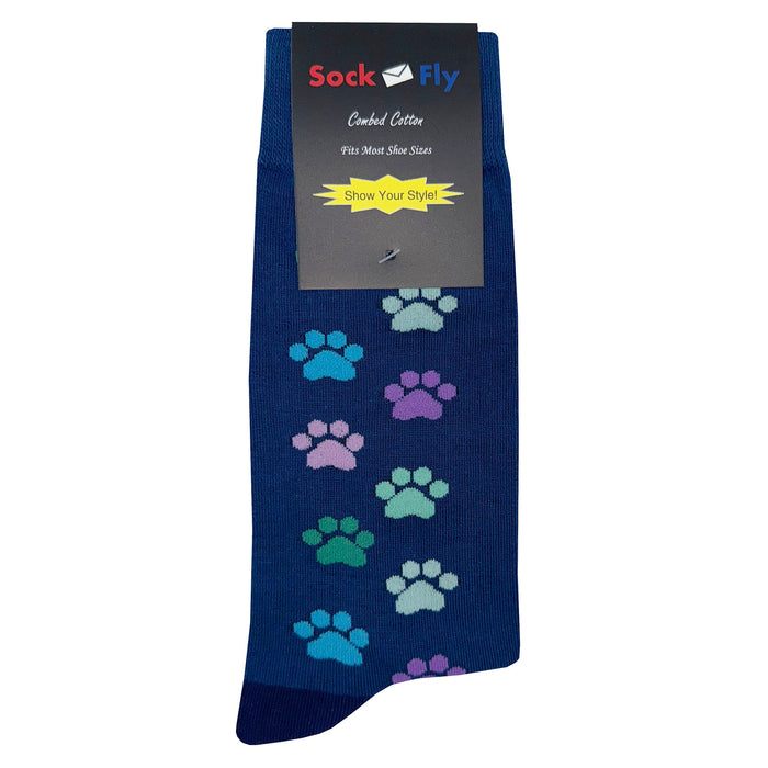 Colored Paw Print Socks Sockfly 4