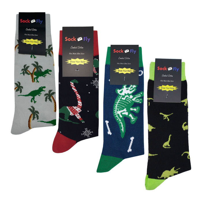 Dinosaur Socks 4 Pack #2 Sockfly 2