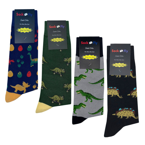 Dinosaur Socks 4 Pack #3 Sockfly 2