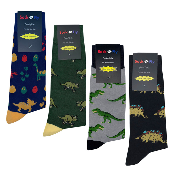 Dinosaur Socks 4 Pack #3 Sockfly 2
