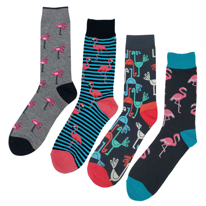 Flamingo Socks 4 Pack Sockfly