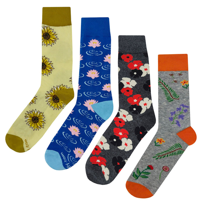 Flower Socks 4 Pack #3 Sockfly