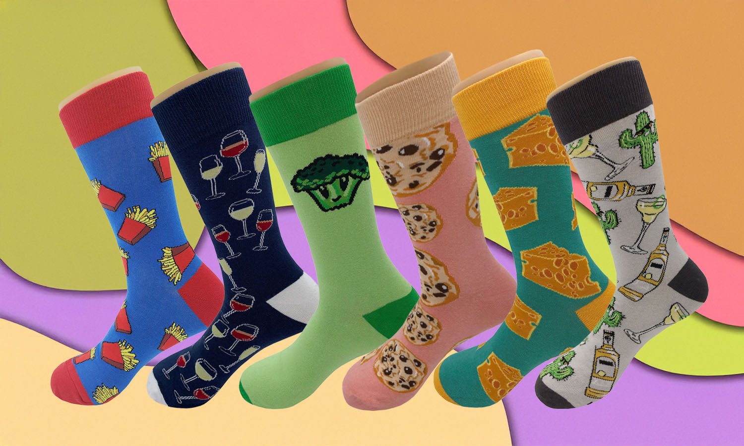 So Many Food & Drink Pattern Socks