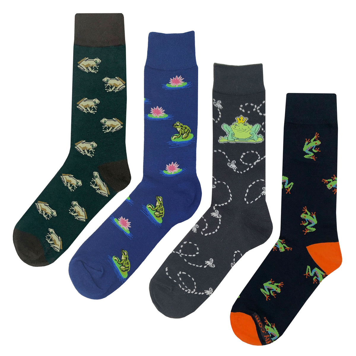 Frog Socks 4 Pack - Fun and Crazy Socks at Sockfly.com