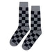 Gray Black Checker Socks Sockfly 1