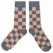 Gray Pink Checker Socks Sockfly 2