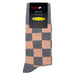 Gray Pink Checker Socks Sockfly 4