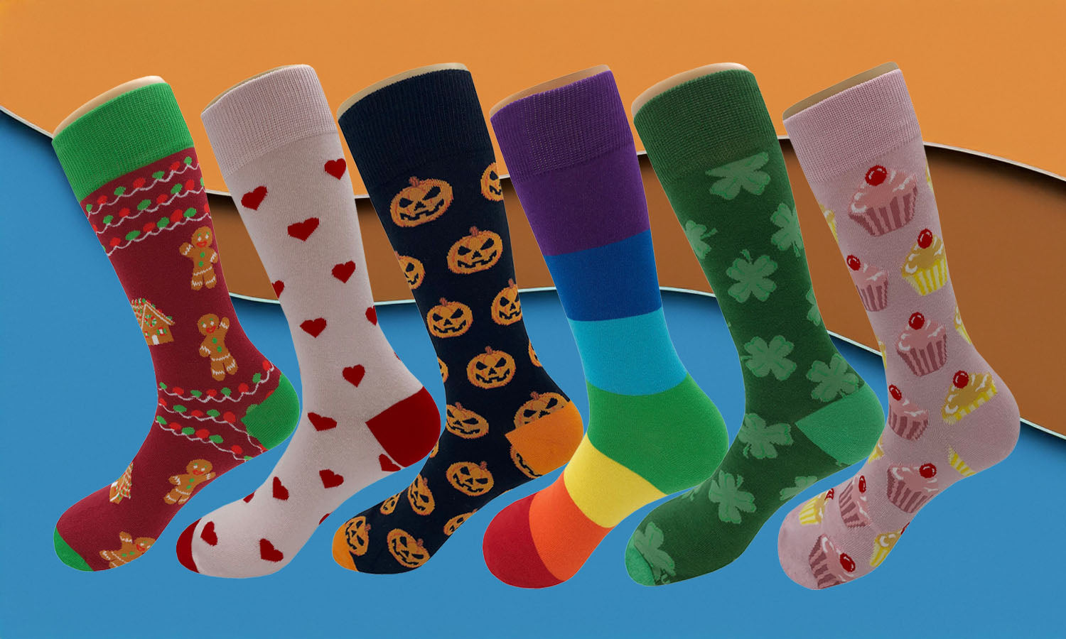 So Many Holiday Pattern Socks