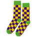 Mardi Gras Checker Socks Sockfly 1