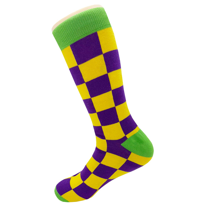Mardi Gras Checker Socks Sockfly 3