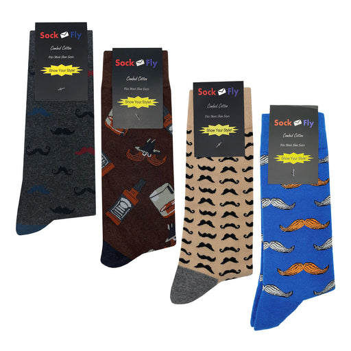 Mustache Socks 4 Pack Sockfly 2