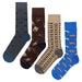 Mustache Socks 4 Pack Sockfly