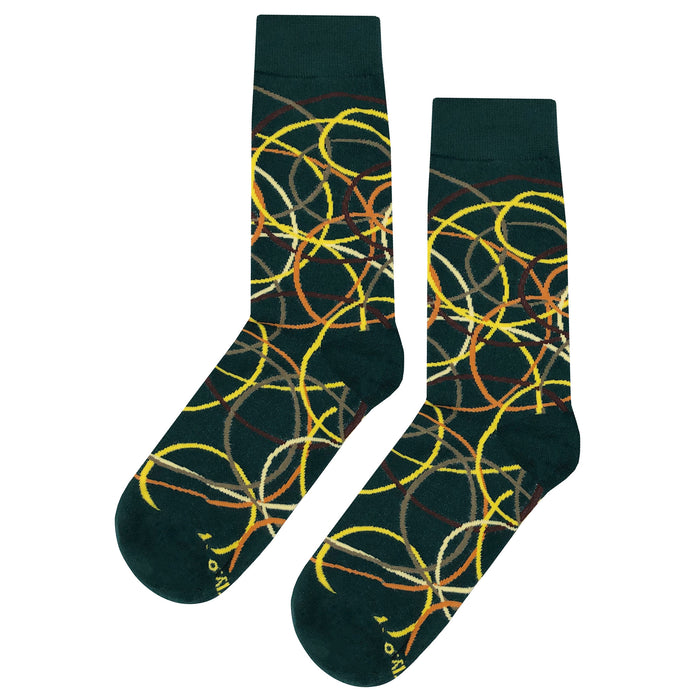 Socks Abstract Abstract Pattern Socks 4 Pack - Fun and Crazy Socks at Sockfly.com