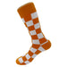 Orange White Checker Socks Sockfly 3