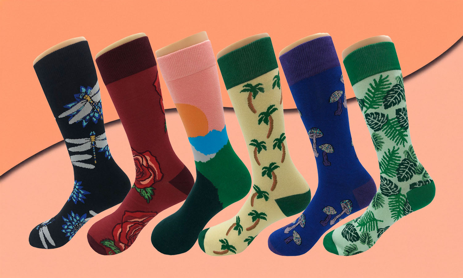 So Many Outdoor Nature Pattern Socks