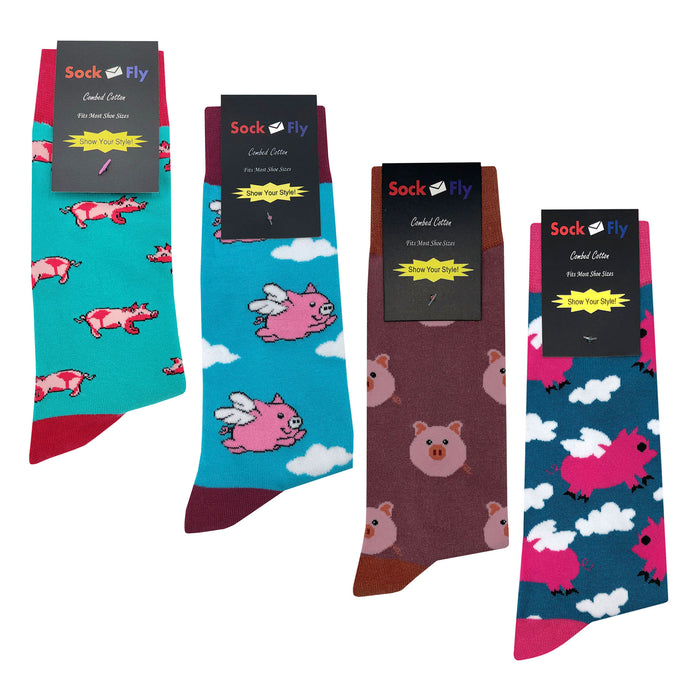 Pig Socks 4 Pack Sockfly 2