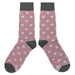 Pink White Polka Dot Socks Sockfly 2