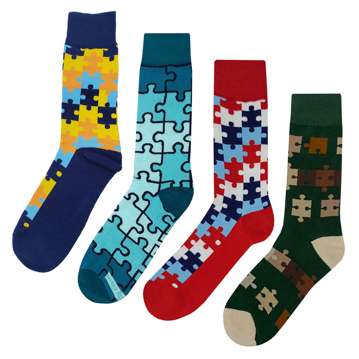 Puzzle Socks 4 Pack Sockfly