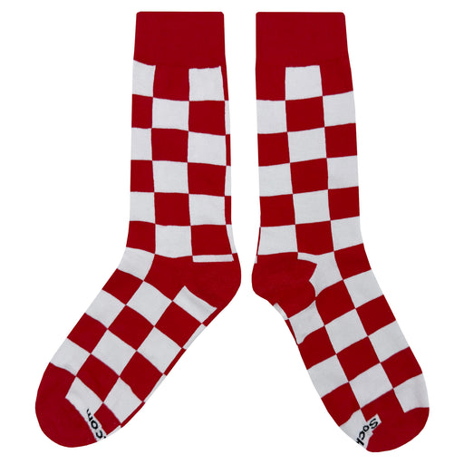Red White Checker Socks Sockfly 2