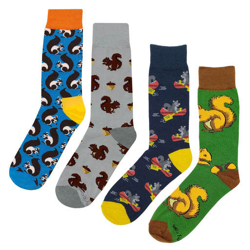 Squirrel Socks 4 Pack Sockfly