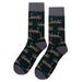 Steam Engine Train Green Socks Sockfly 1
