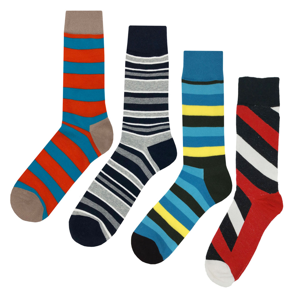 Stripe Pattern Socks | Bold Lines & Colorful Bands | Sockfly