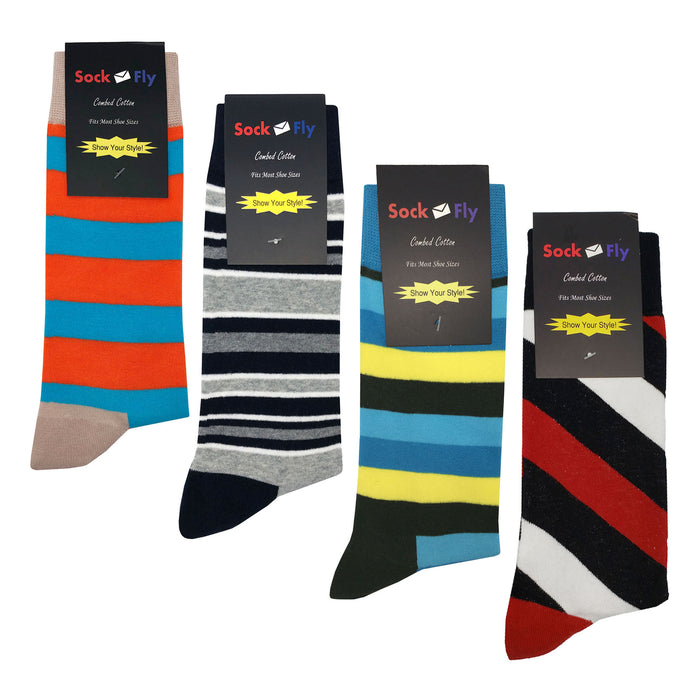 Stripe Socks 4 Pack #3 Sockfly 2