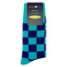 Teal Purple Checker Socks Sockfly 4