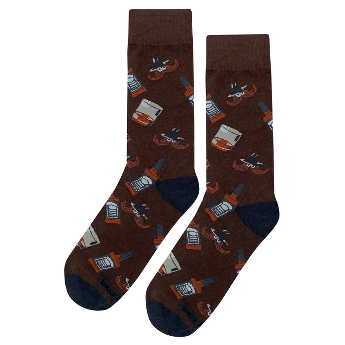 Whiskey Mustache Socks Sockfly 1