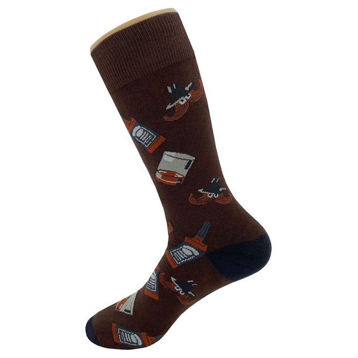 Whiskey Mustache Socks Sockfly 3