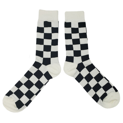 Black White Checker Socks Sockfly 2