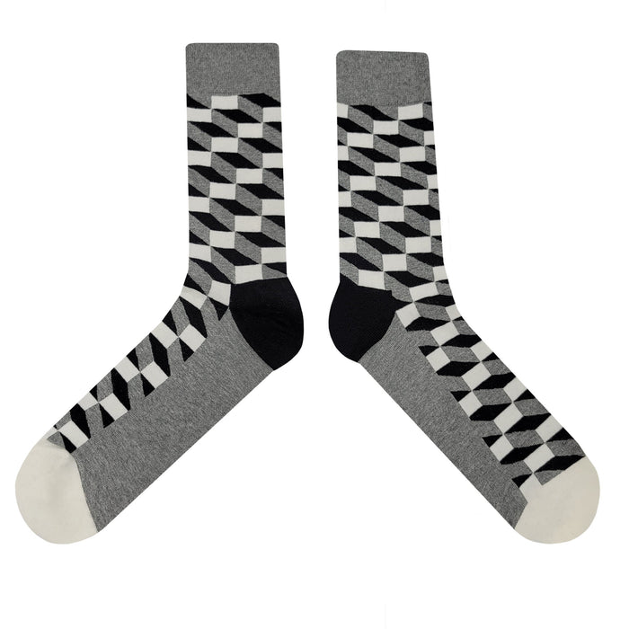 Black and White Qbert Socks Sockfly 2