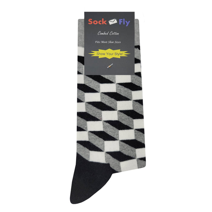 Black and White Qbert Socks Sockfly 4