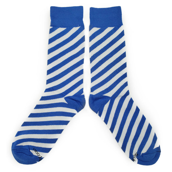 Blue and White Stripe Socks Sockfly 2